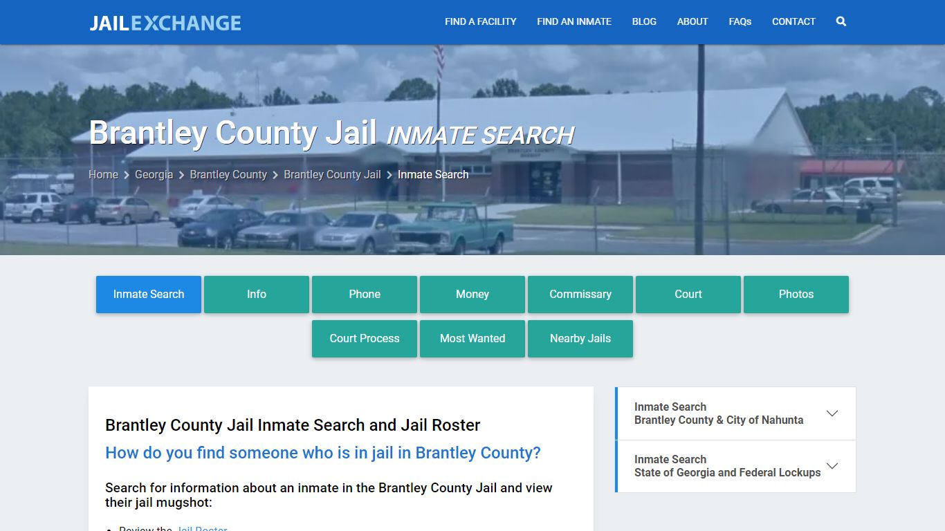 Inmate Search: Roster & Mugshots - Brantley County Jail, GA